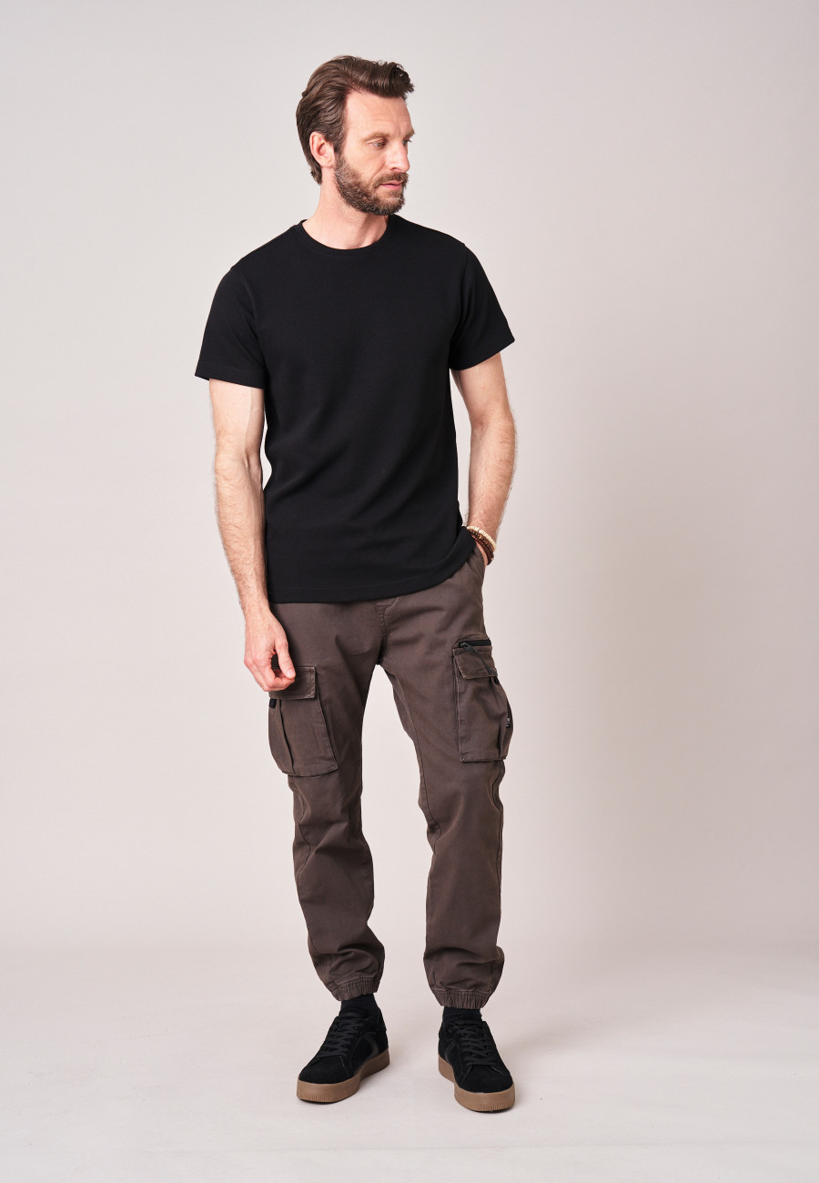 DEVIN T-shirt Black men-2