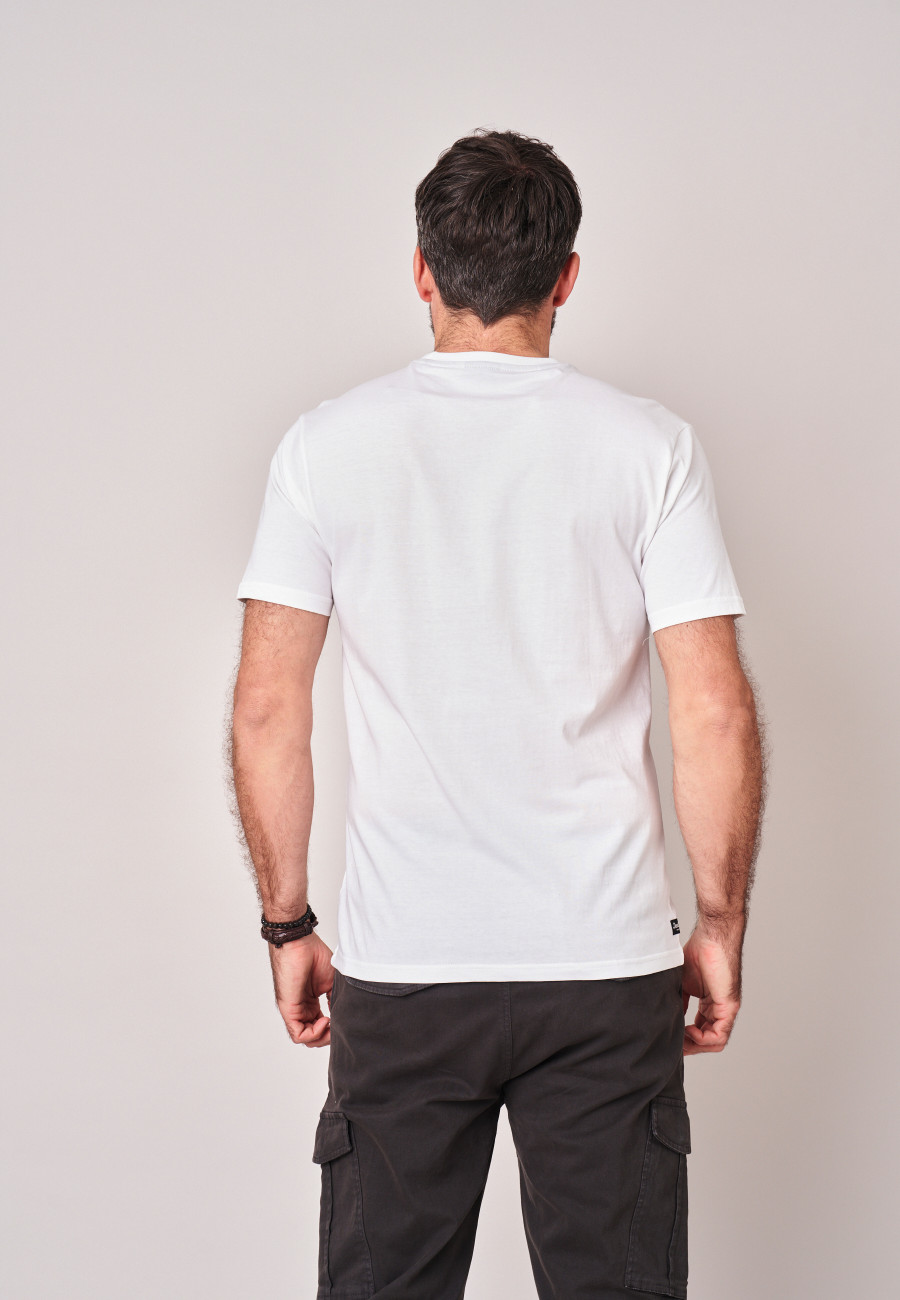 T-shirt RACING White homme-4