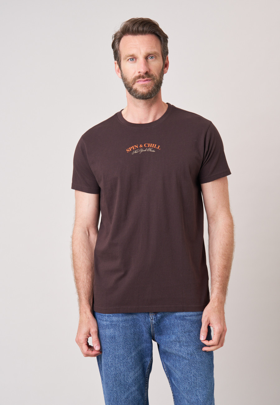 T-shirt SPIN Walnut homme-1