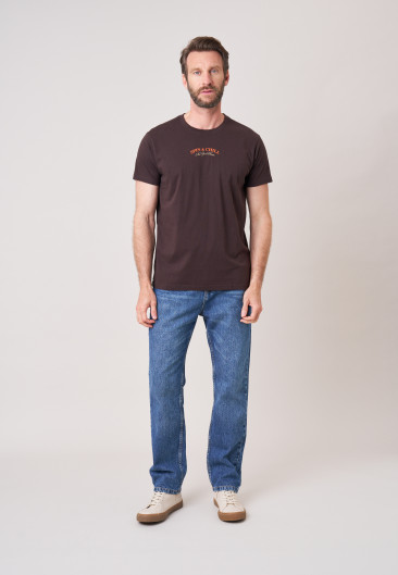 T-shirt SPIN Cognac homme-1