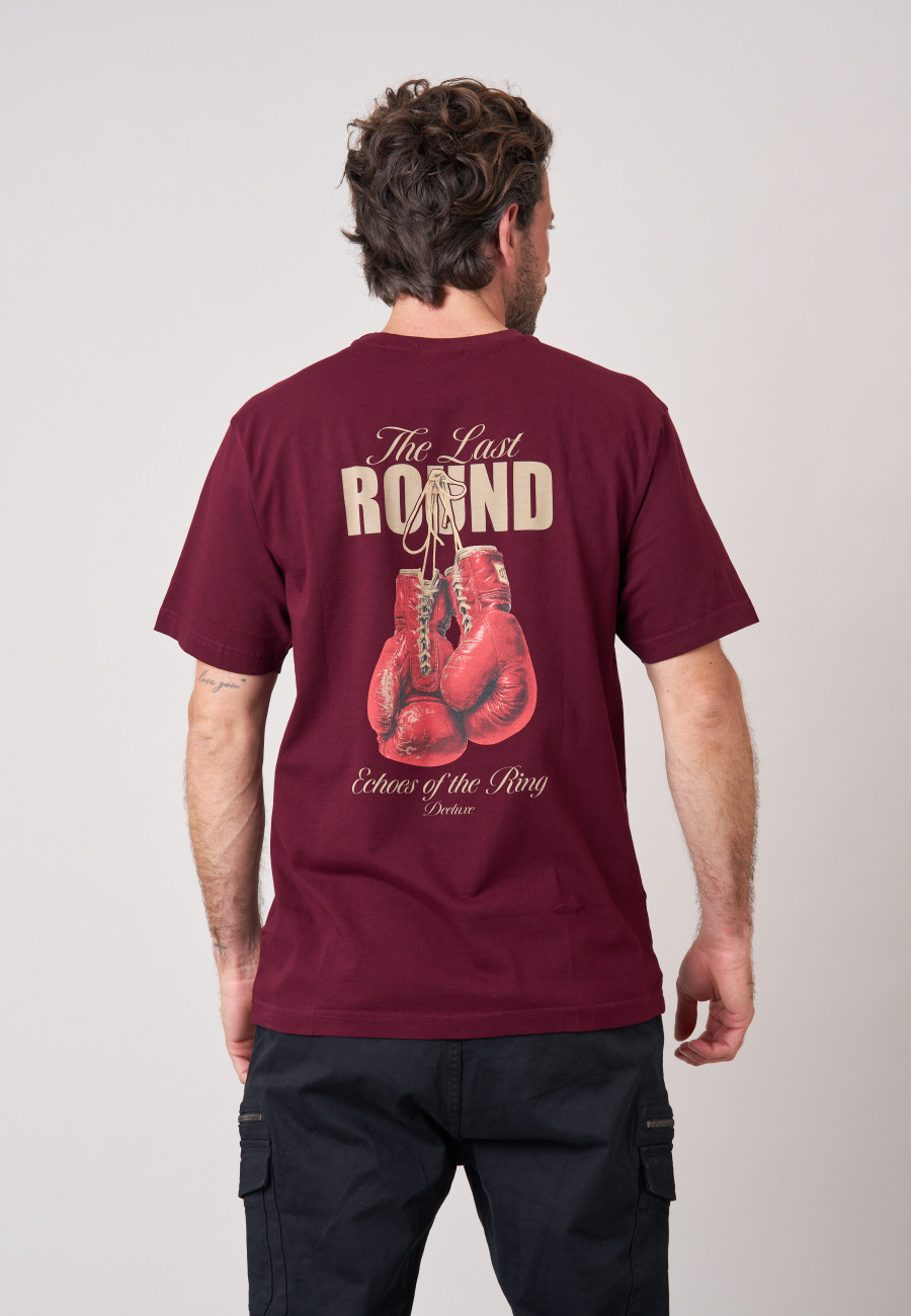 BOXE T-shirt Merlot men-4