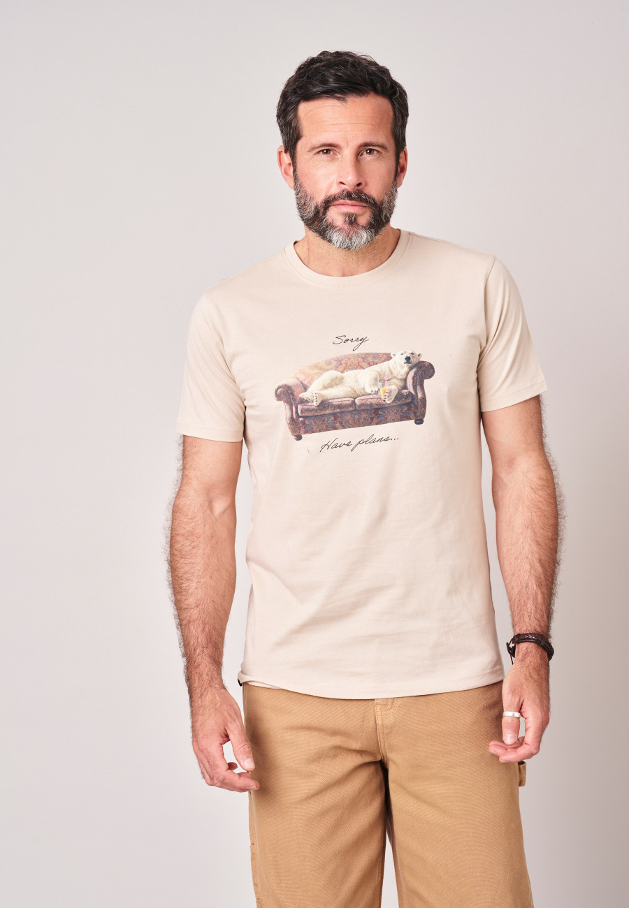 YOREK T-shirt Light Beige men-1