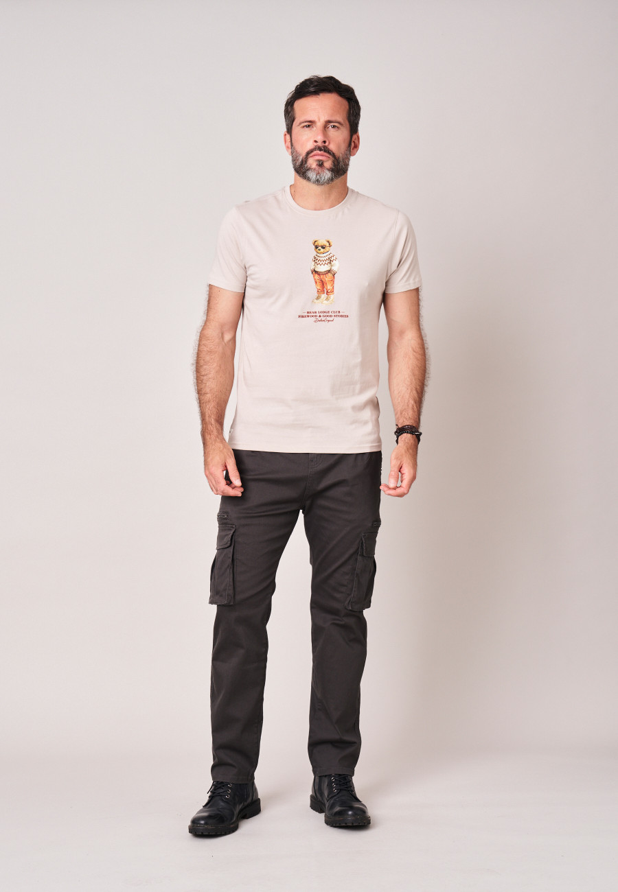 T-shirt COSYBEAR Chalk homme-2