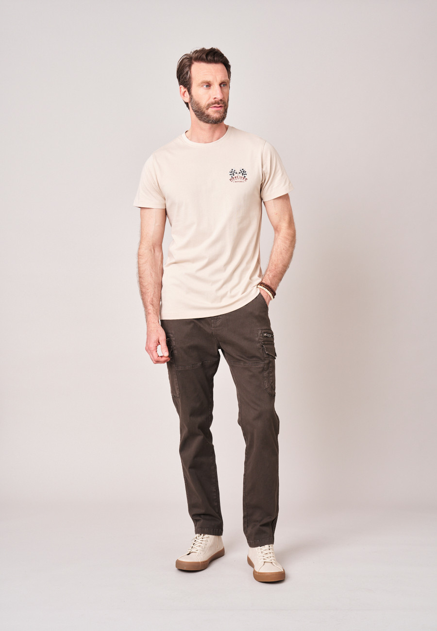 T-shirt FINALLY Light Beige homme-2