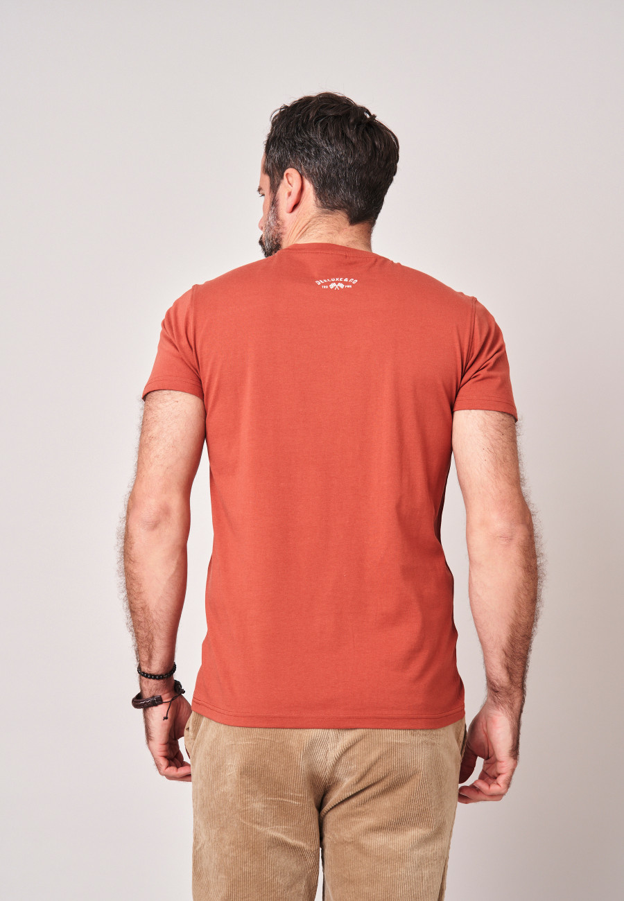 AVENUE T-shirt Cognac men-4