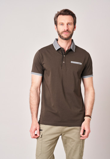 EAGLE Polo Deep Black men-1