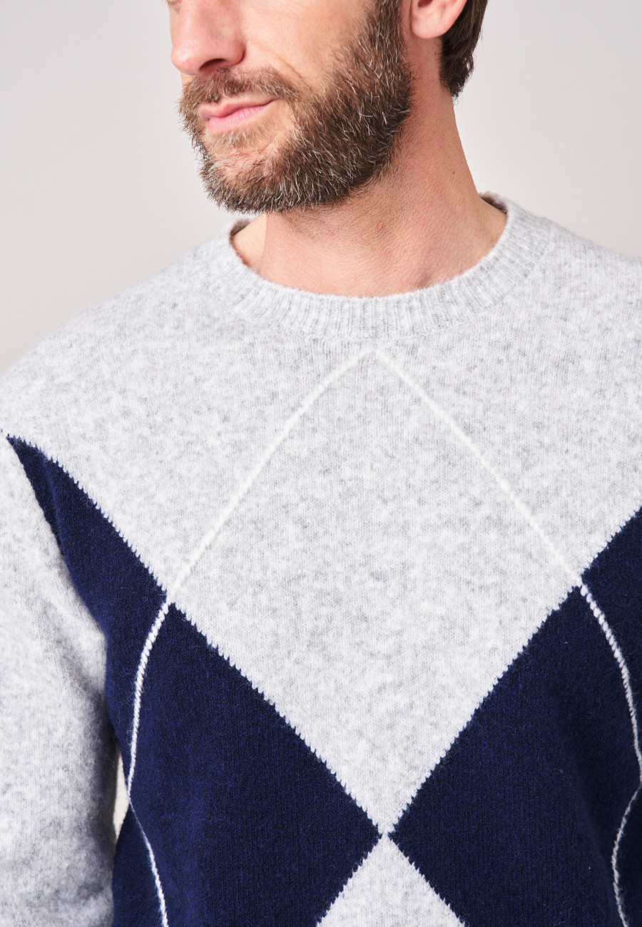 Pull PIERRE Light Grey Mel homme-3