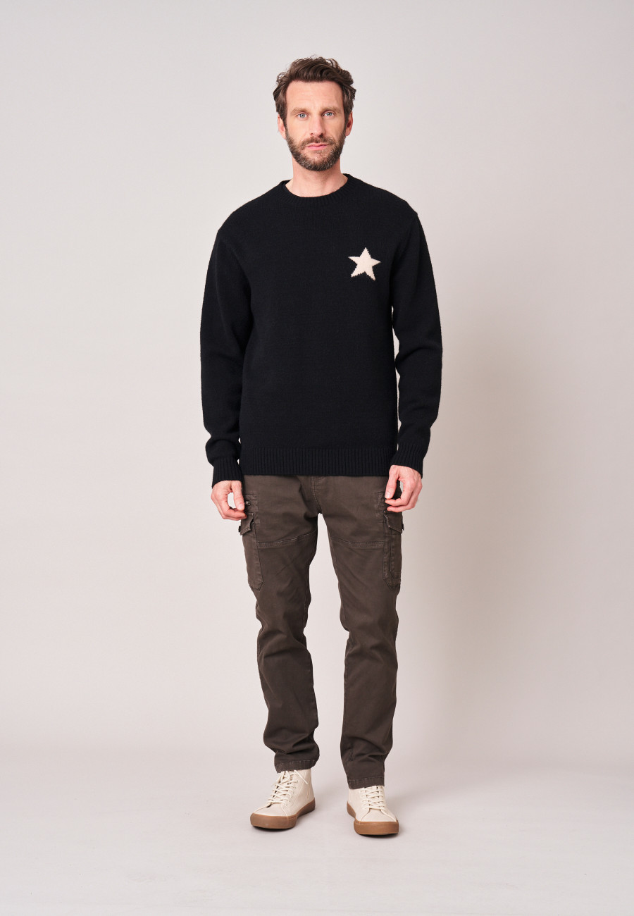 DONISTAR Sweater Black men-2