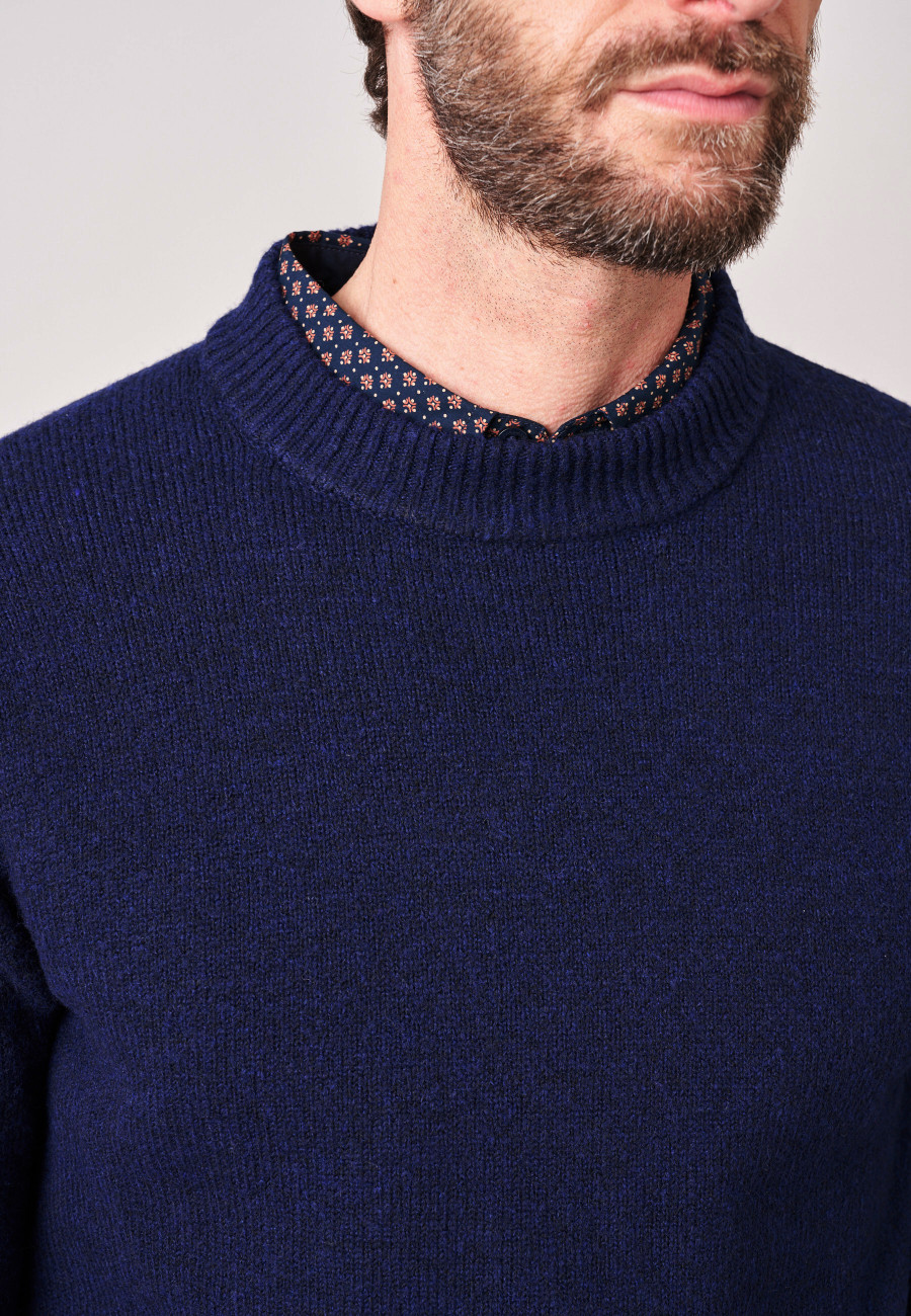 Pull OSTILIO Navy homme-3