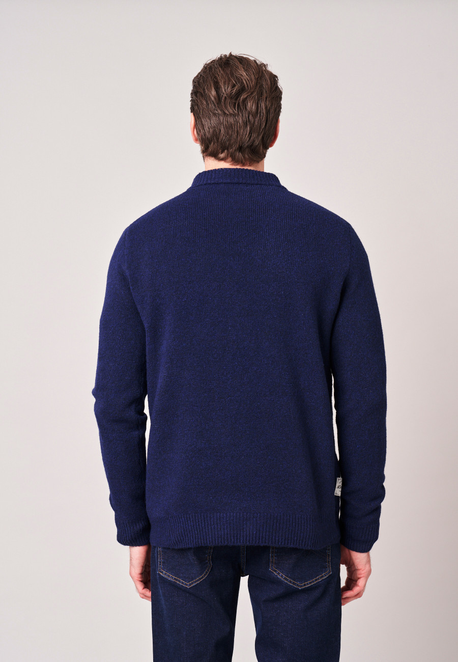 Pull OSTILIO Navy homme-4