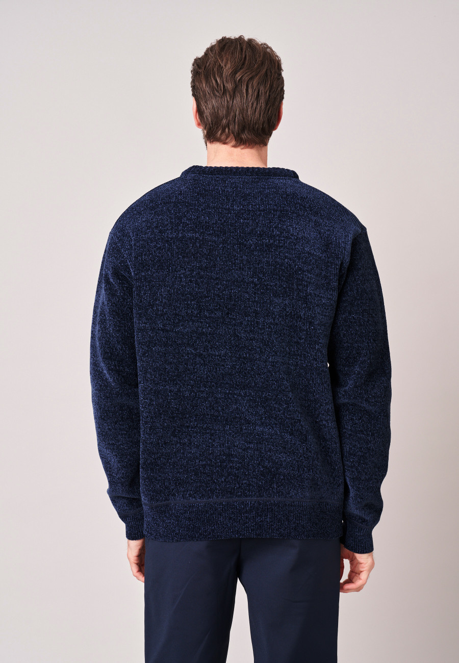 Pull CREATUP Navy homme-4