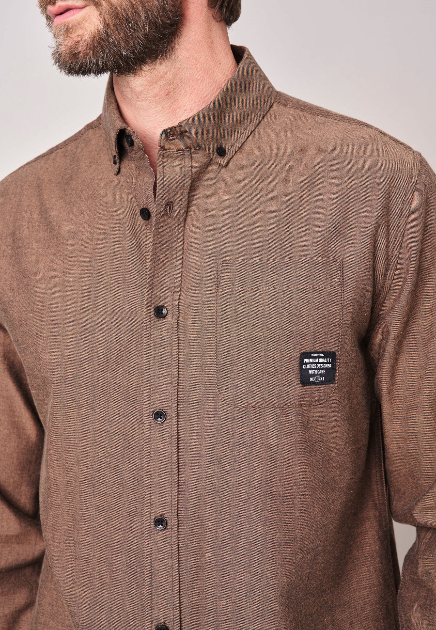 Chemise BUSSY Dark taupe homme-3