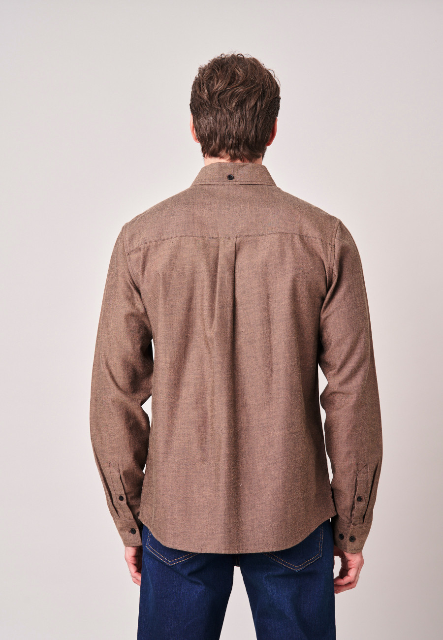 Chemise BUSSY Dark taupe homme-4