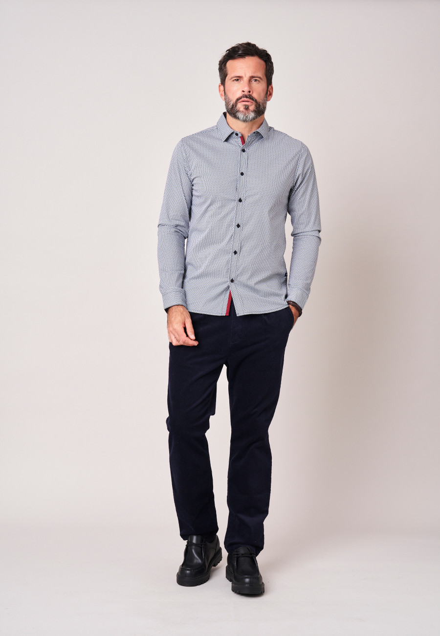 Chemise ARMONDO Navy homme-2