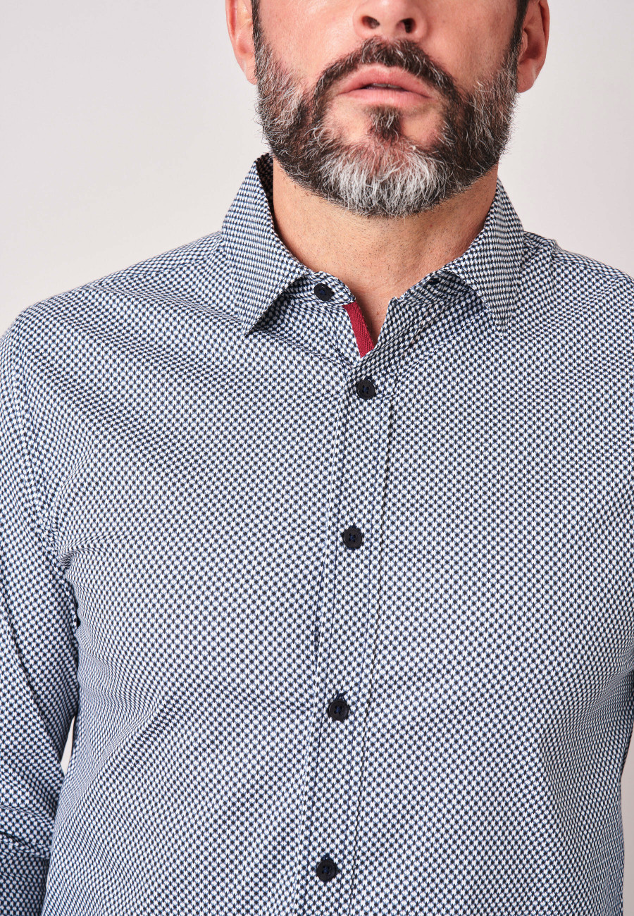 Chemise ARMONDO Navy homme-3