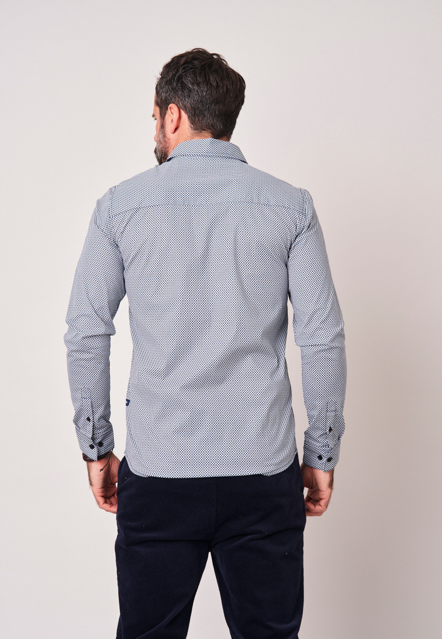 Chemise ARMONDO Navy homme-4