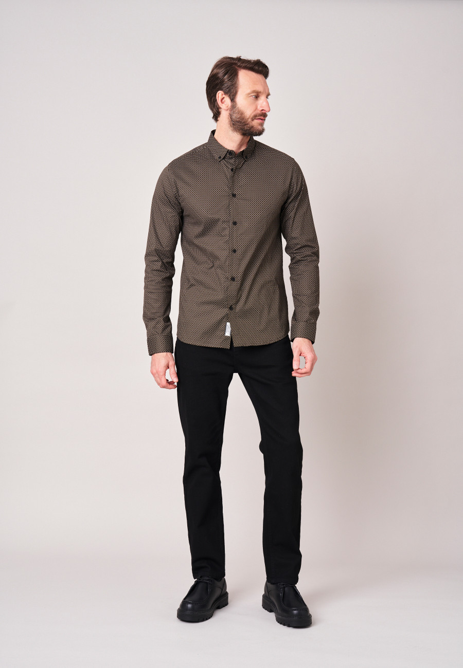 Chemise BOGART Dark Khaki homme-2