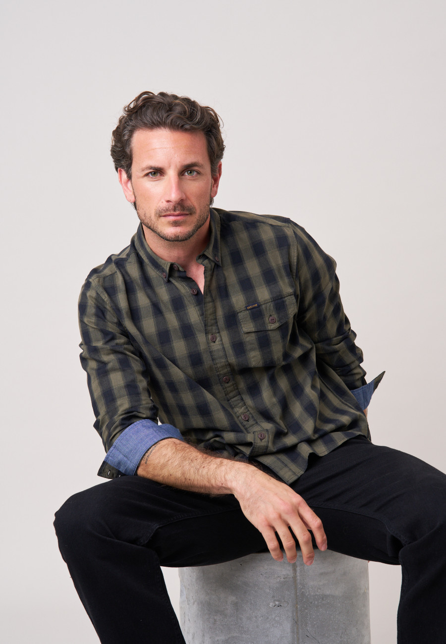 Chemise PIETER Khaki homme-1