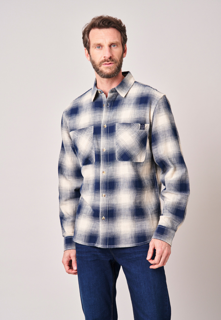 Chemise ZENGO Navy homme-1