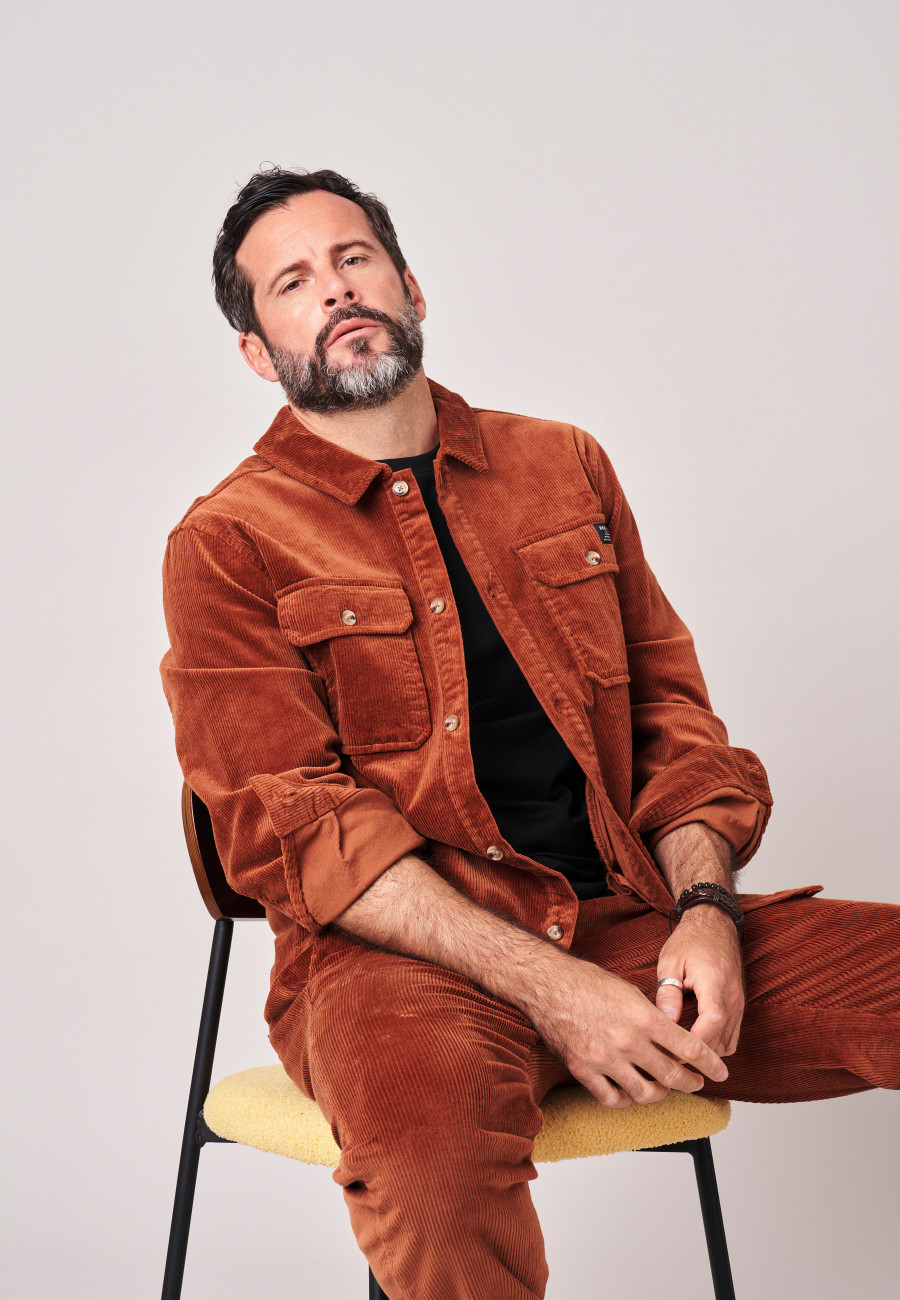 ALINO Overshirt Cognac men-1