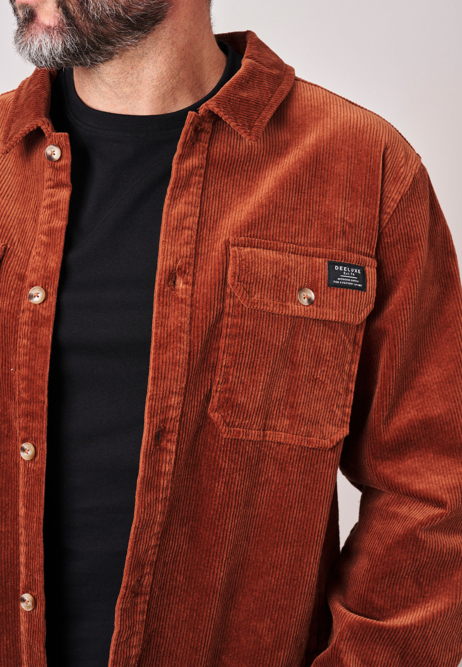 ALINO Overshirt Cognac men-3