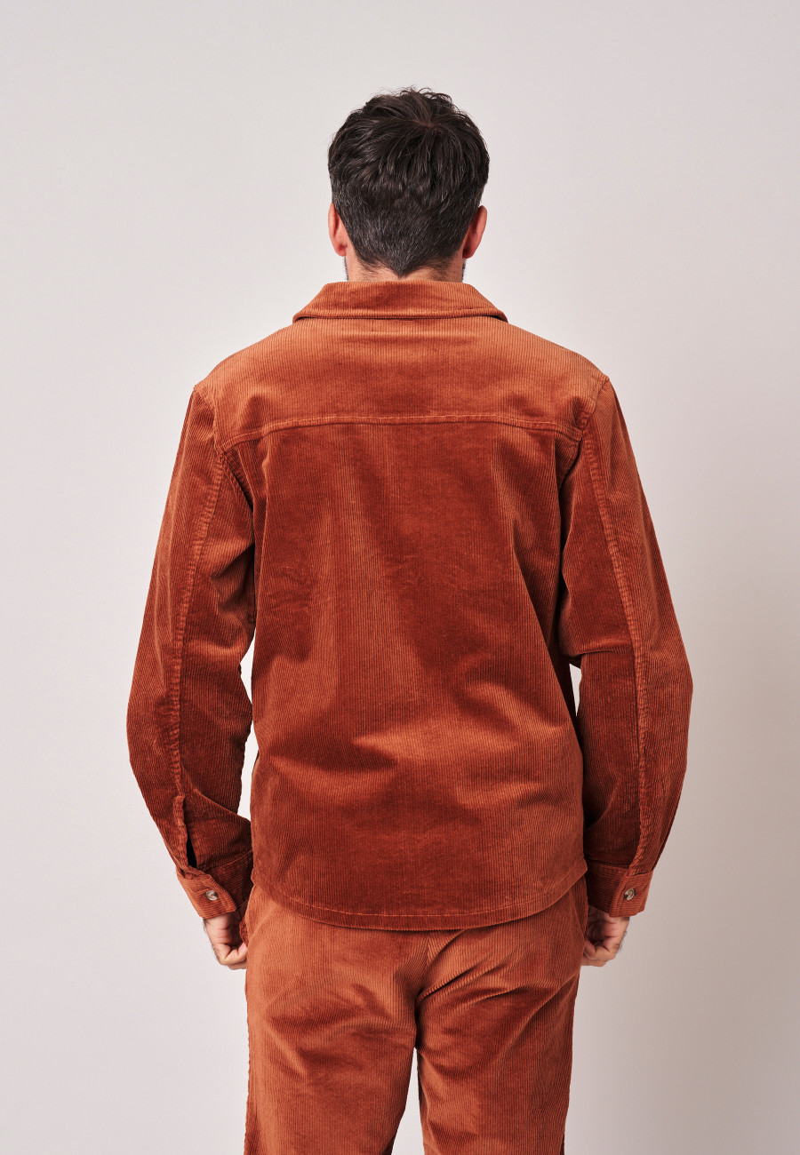 ALINO Overshirt Cognac men-4