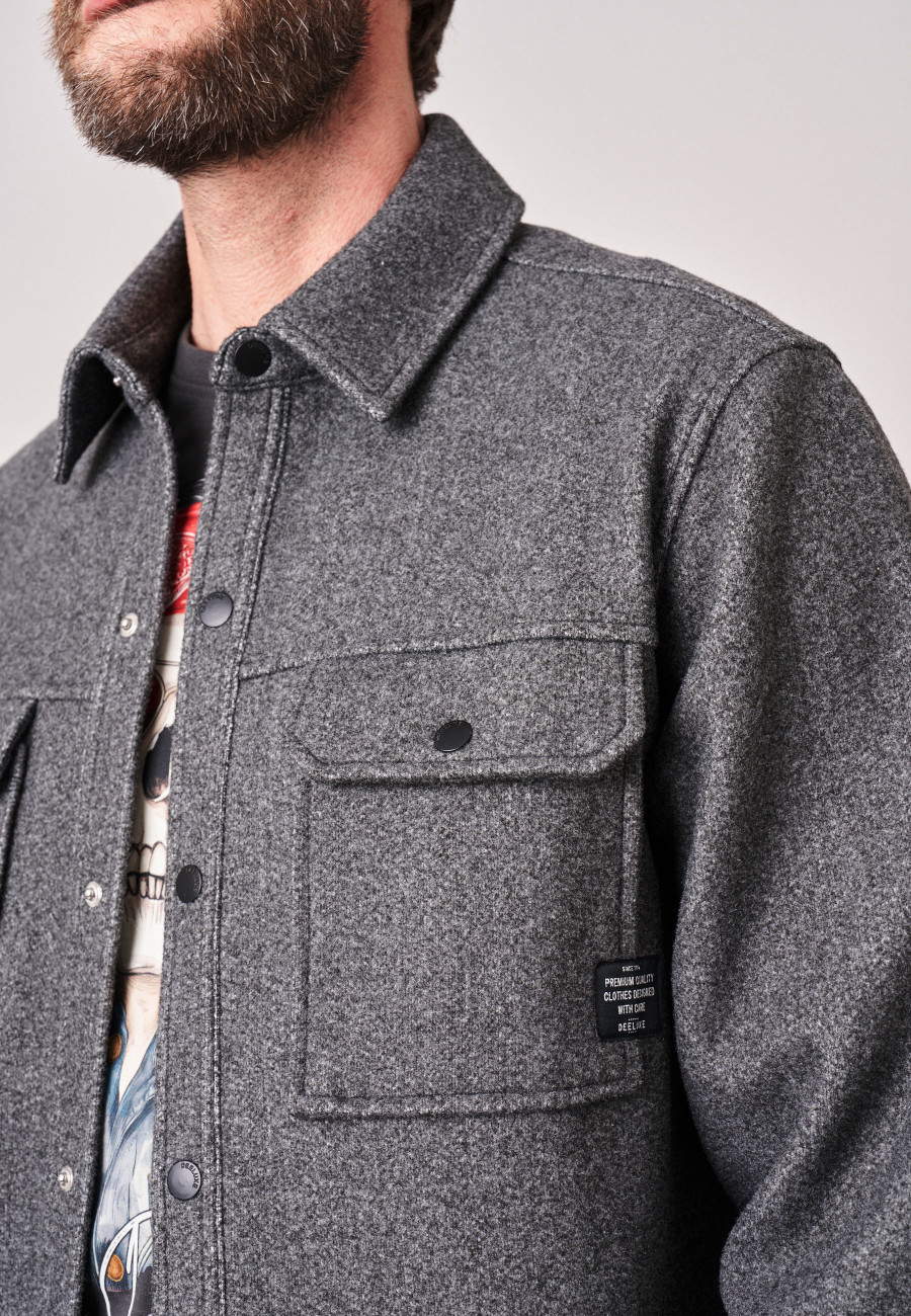 TAIZO Overshirt Grey Mel men-3