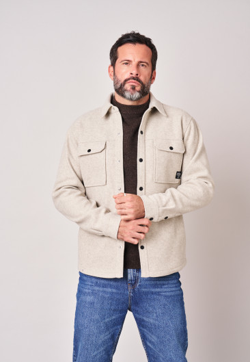 TAIZO Overshirt Grey Mel men-1