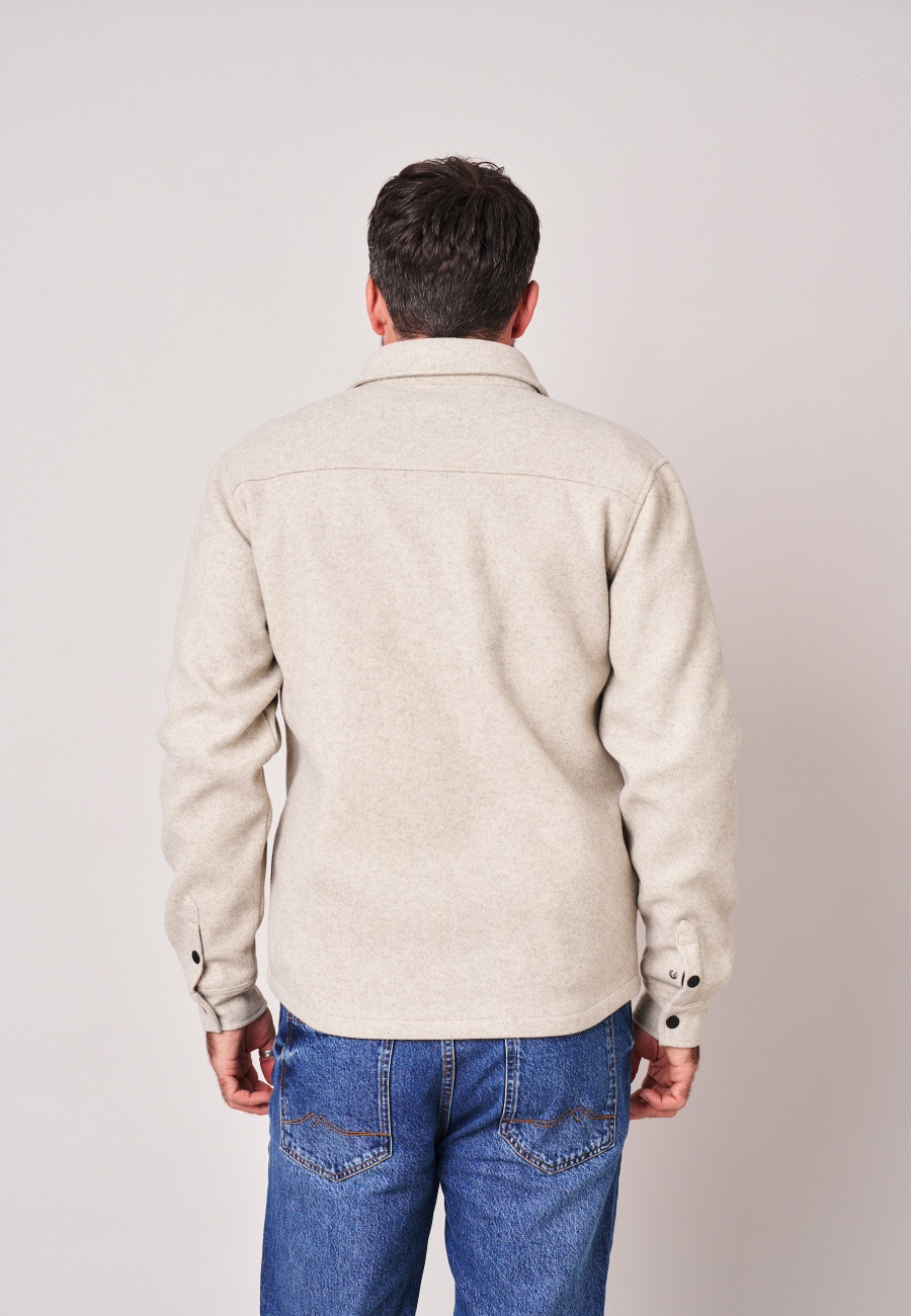 Surchemise TAIZO Light Beige Mel homme-4
