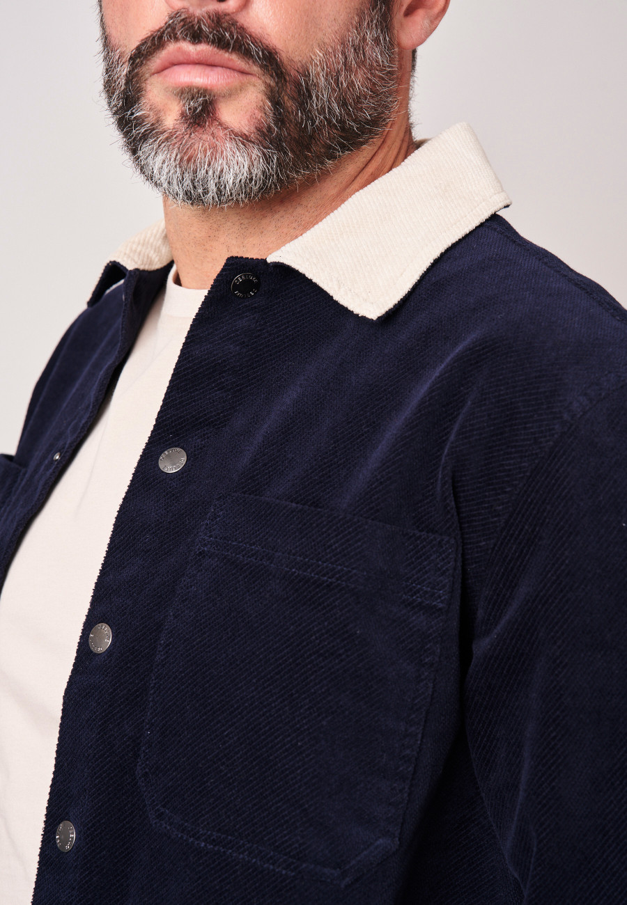 GIDEON Overshirt Navy men-3