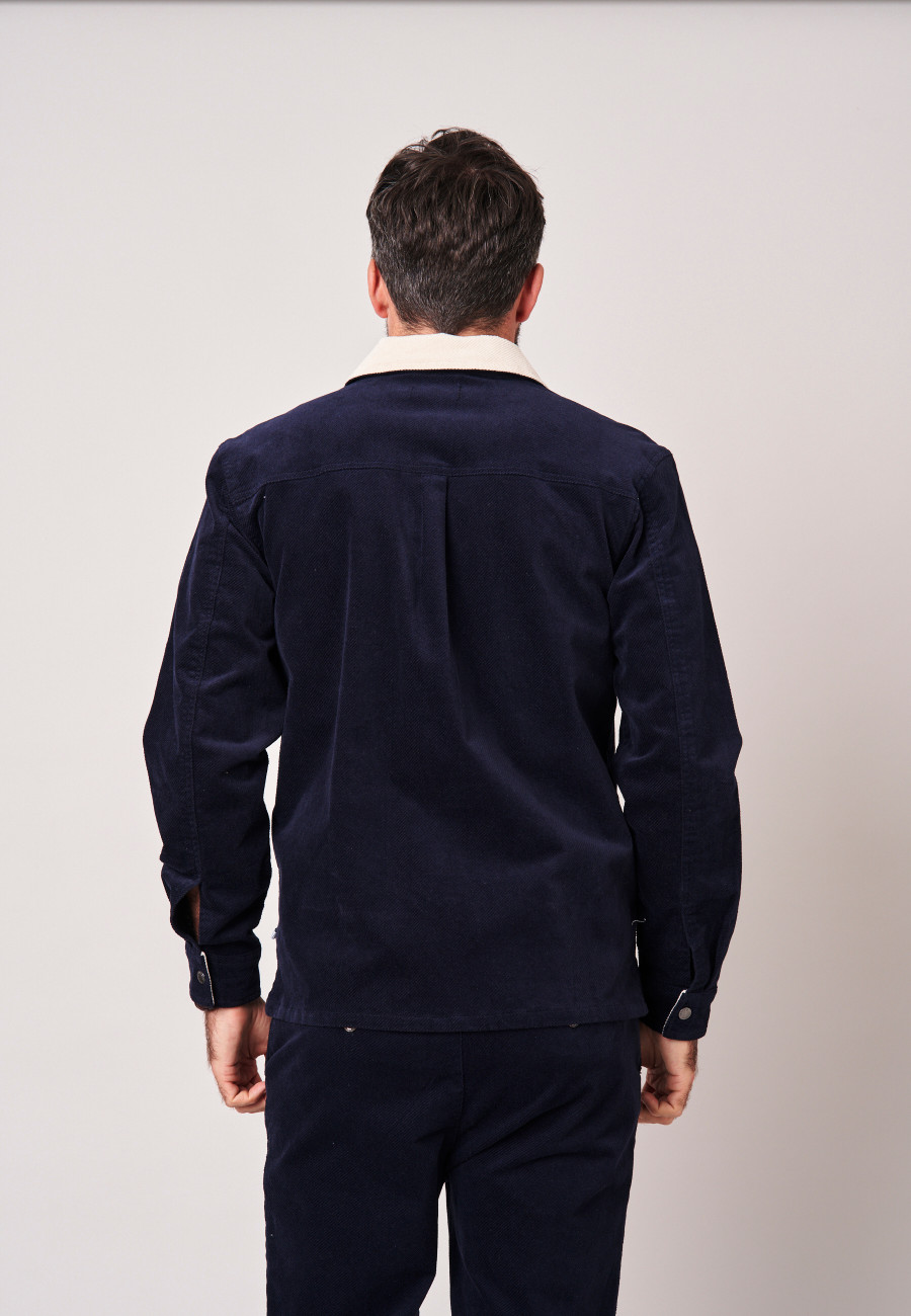 GIDEON Overshirt Navy men-4