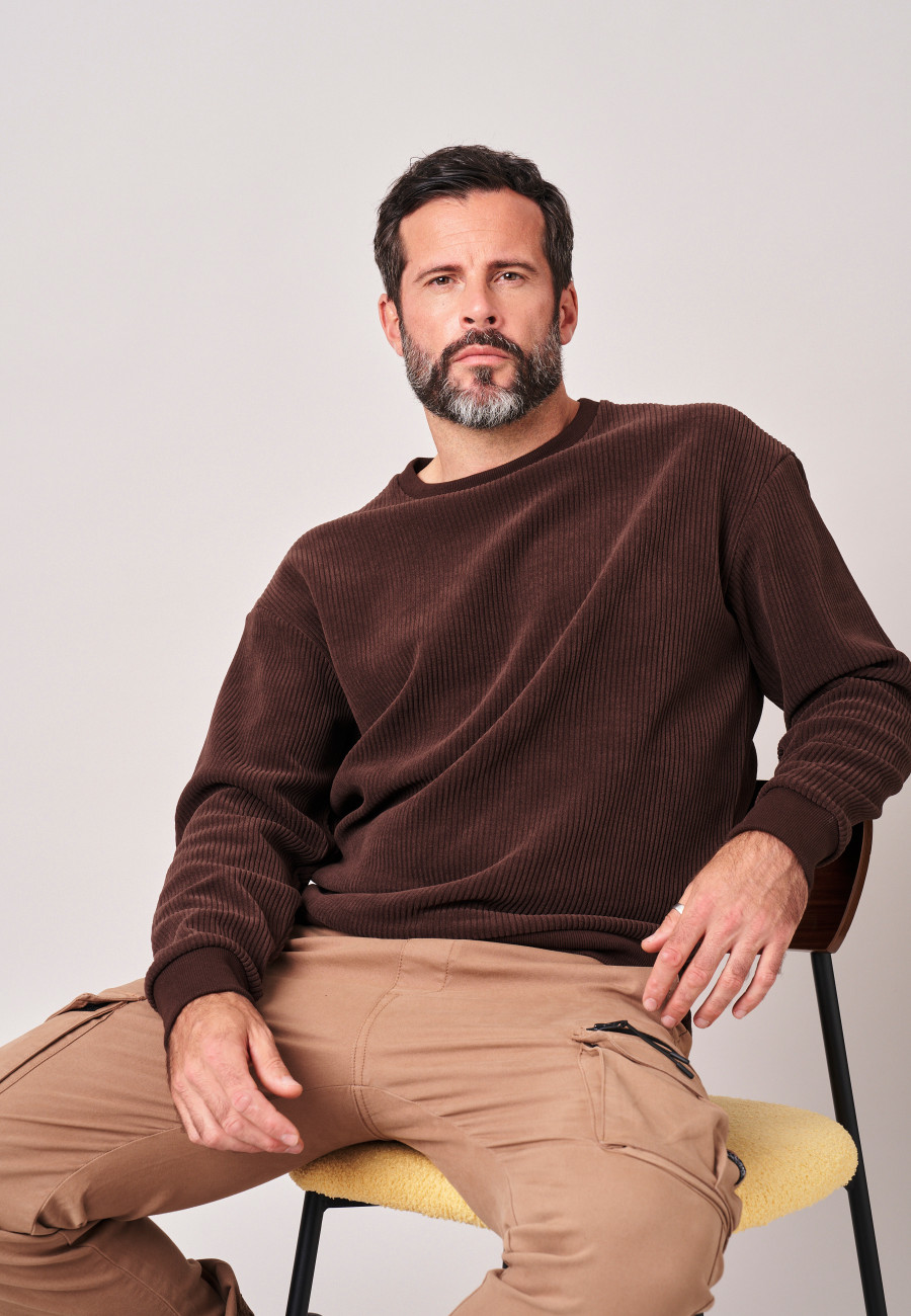 Sweat AUSHER Walnut homme-1