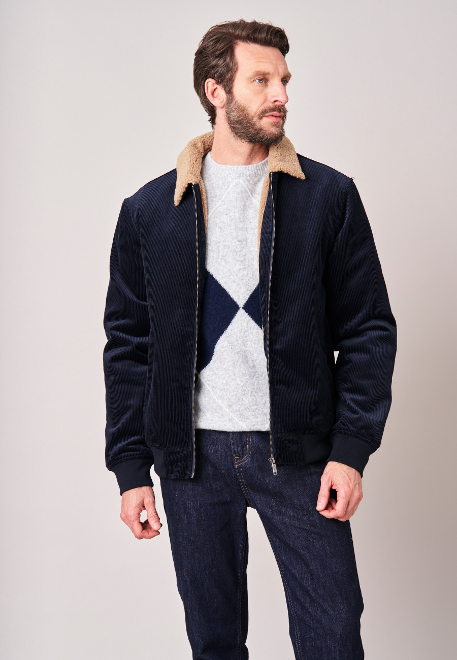 CREWEL Jacket Navy men-1