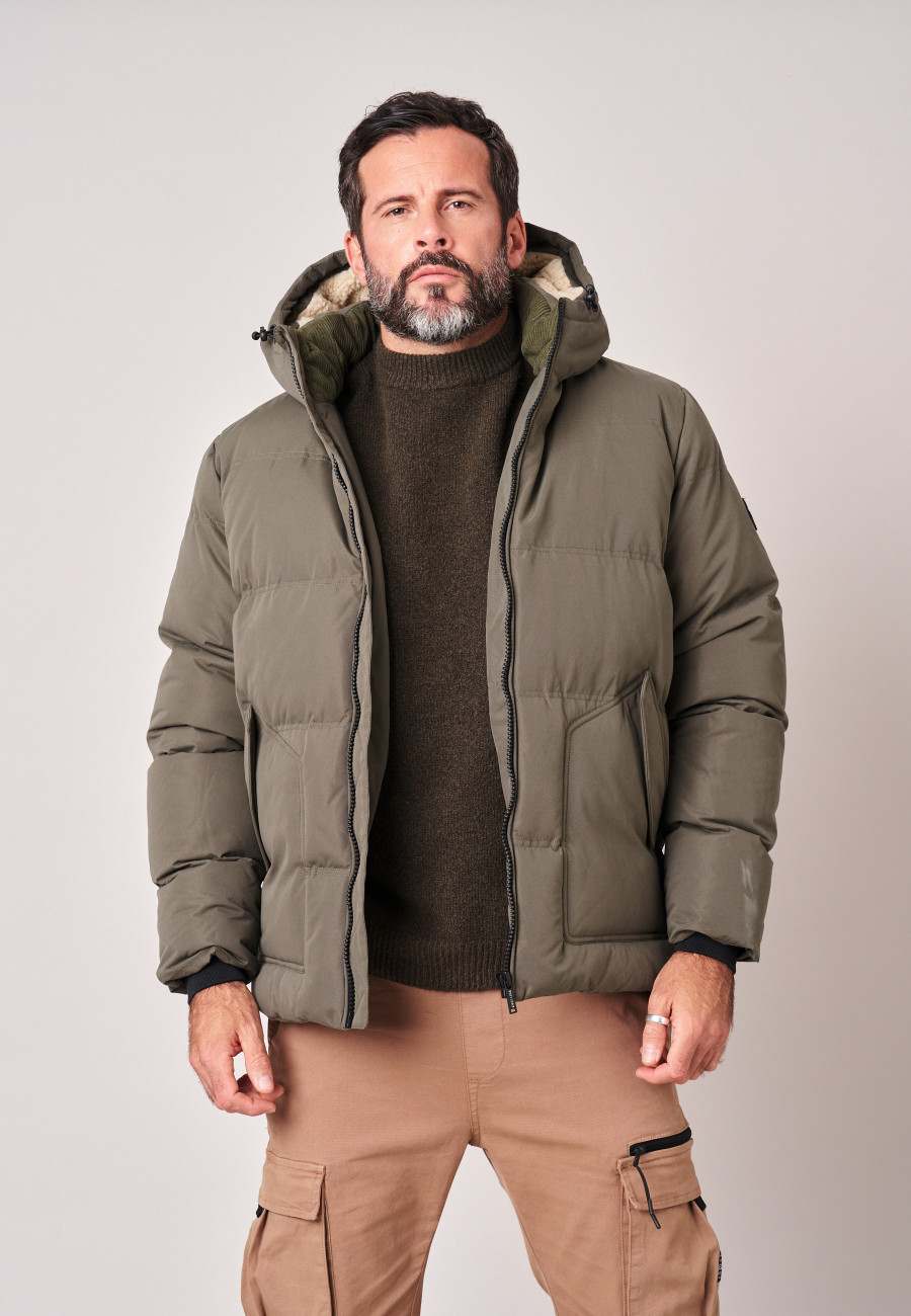 CHICAGO Down Jacket Dark Khaki men-1