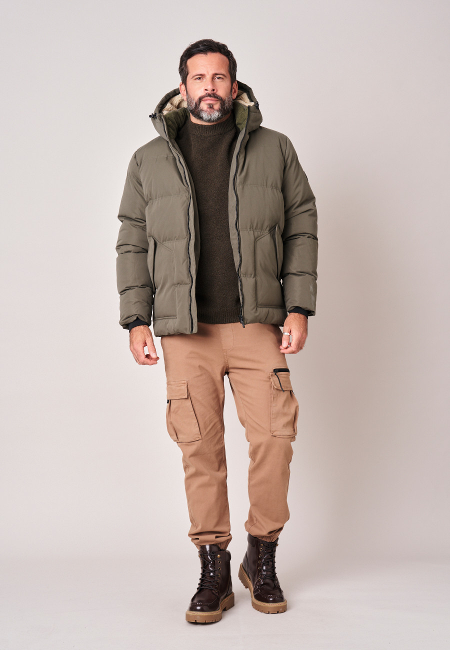 CHICAGO Down Jacket Dark Khaki men-2