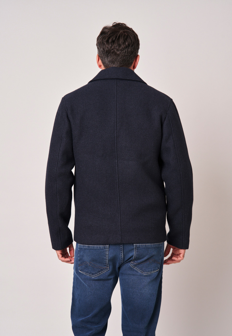 MAYRON Pea Coat Navy men-4