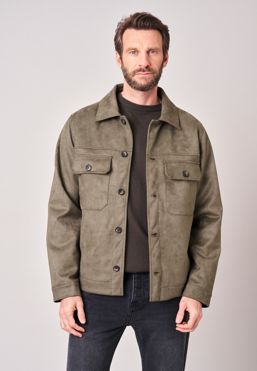 CRYSTIAN Jacket Dark Khaki men-1