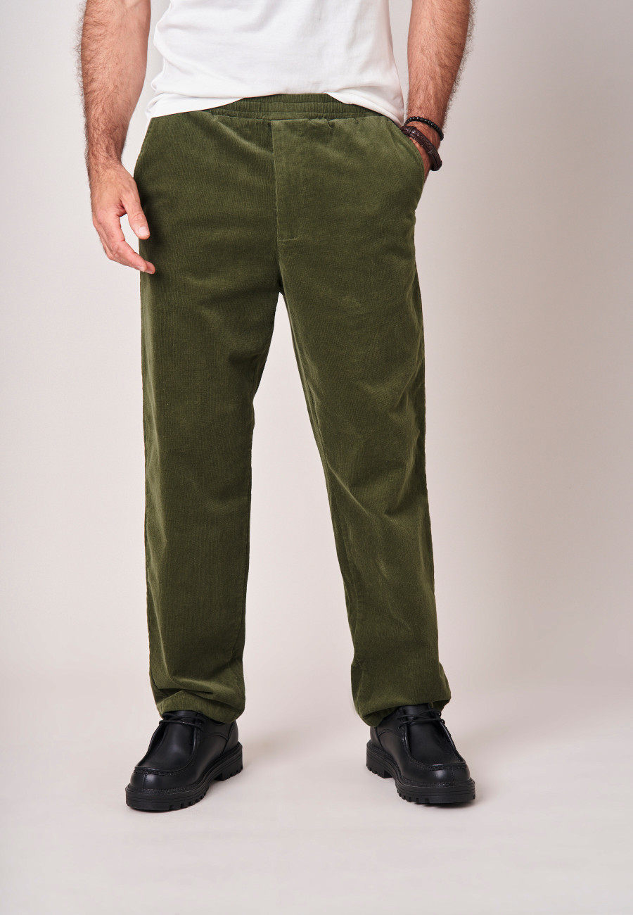 ARISTO Trousers Dark Khaki men-2