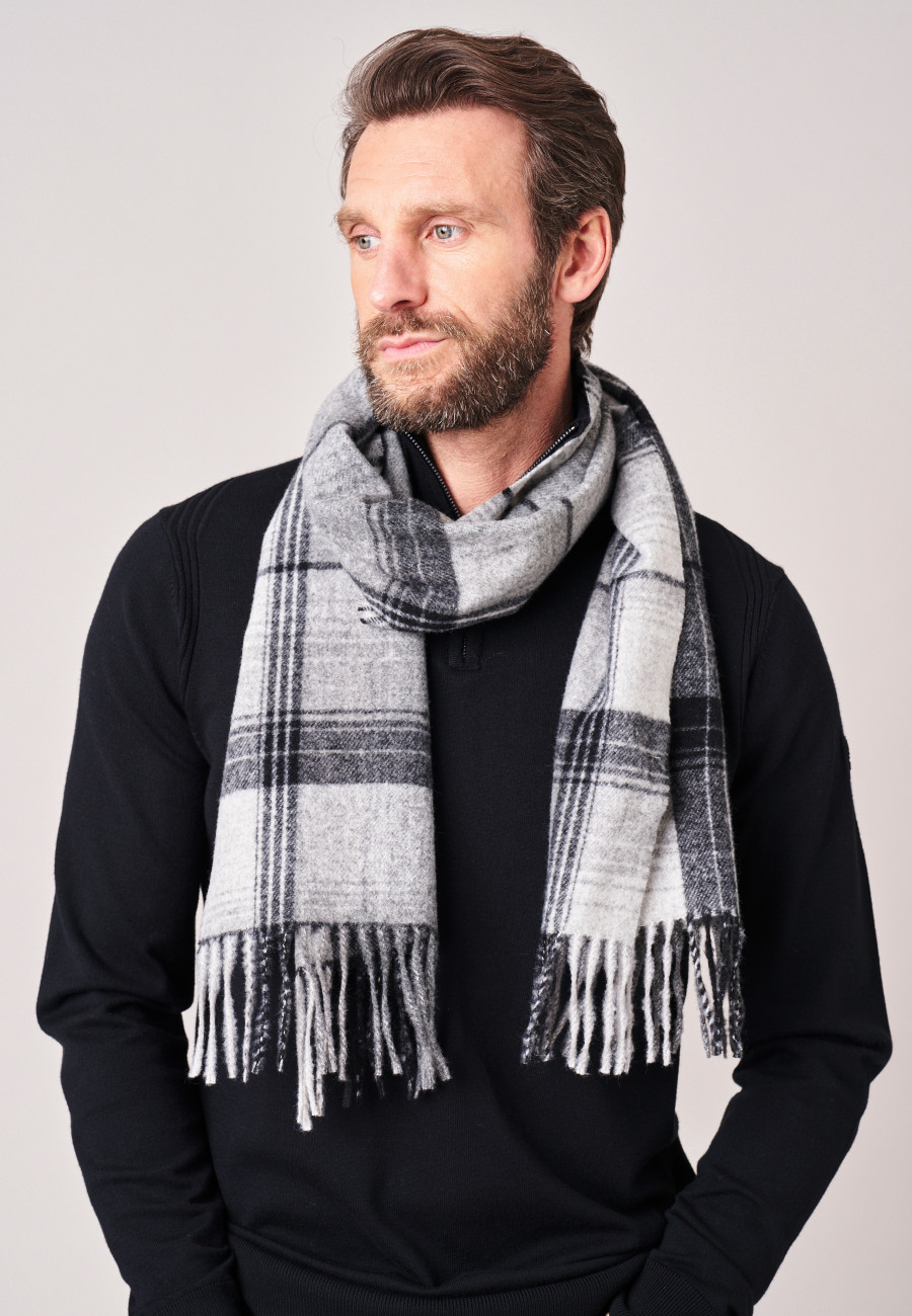 SANKO Scarf Grey men-1