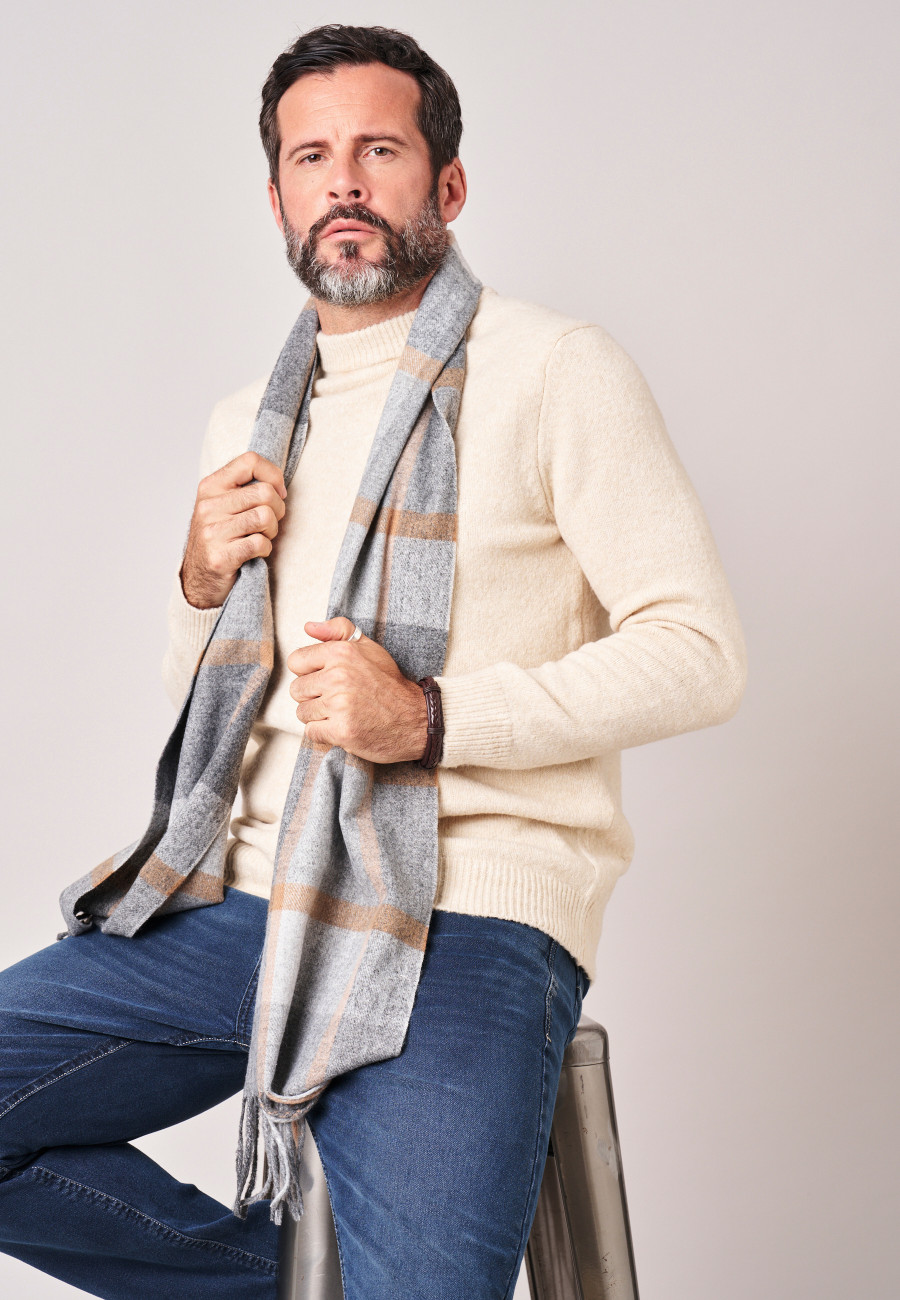 SIETO Scarf Grey men-1