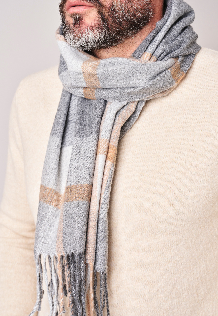SIETO Scarf Grey men-2
