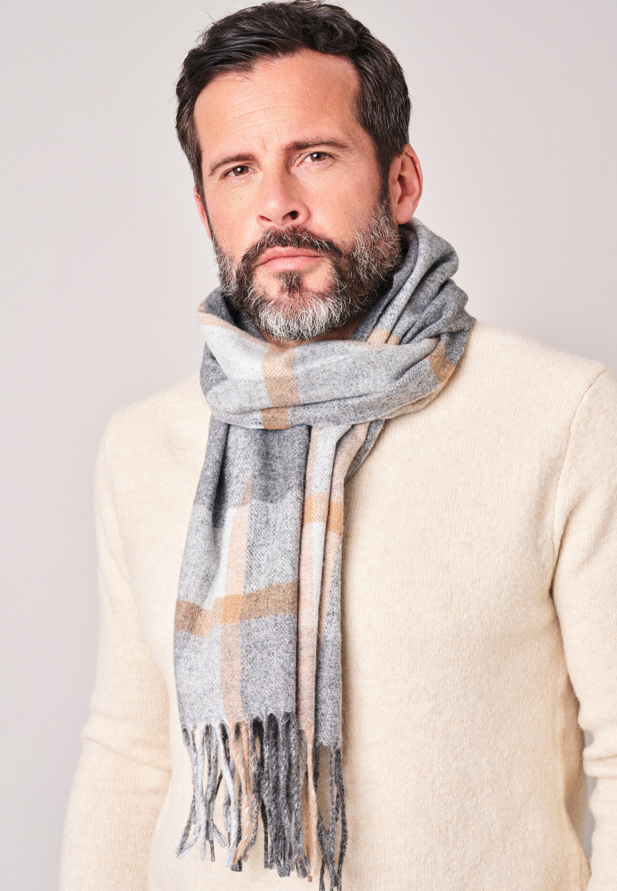 SIETO Scarf Grey men-3