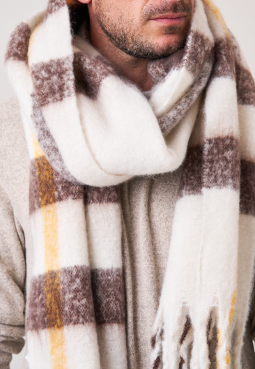 SOLANO Scarf Natural men-1