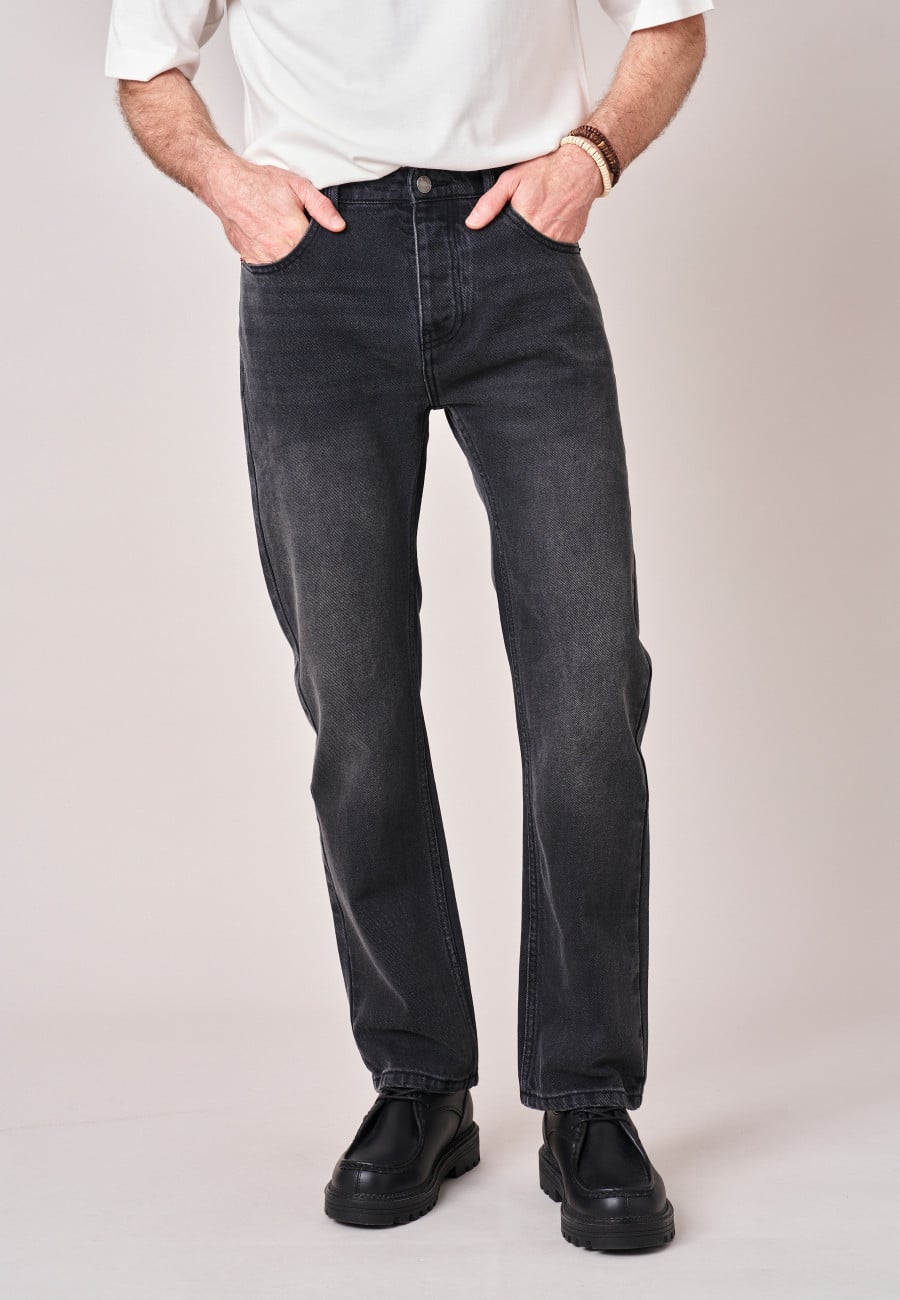 SAUL Jeans Dark Grey Used men-2