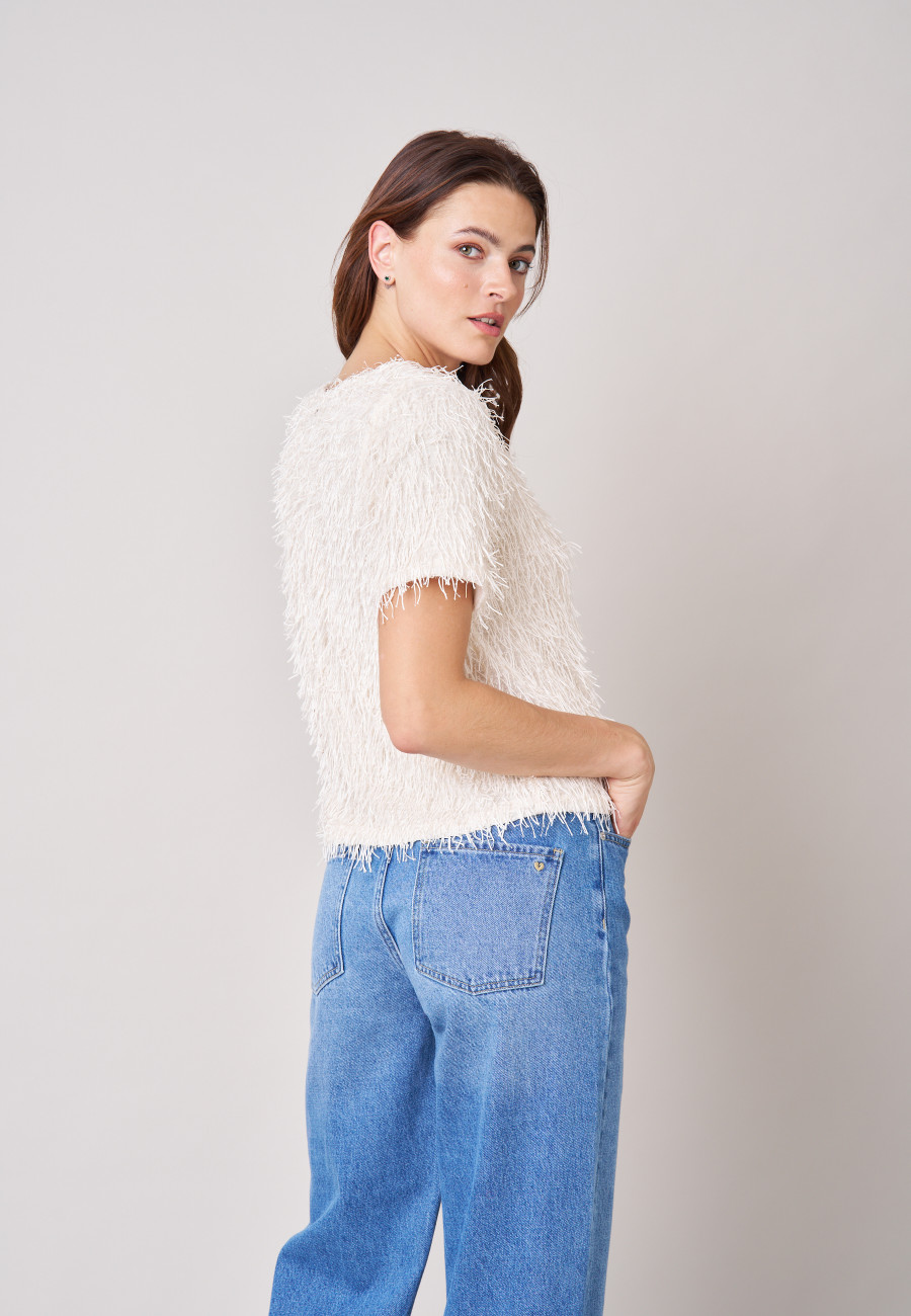 CAZIA Top Cream women-4