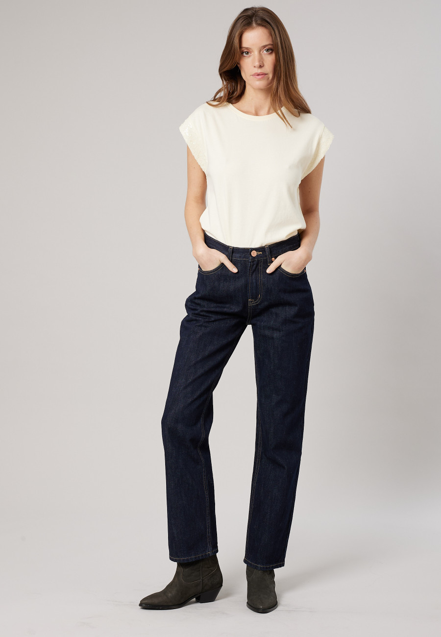 CARMELIA T-shirt Cream women-2