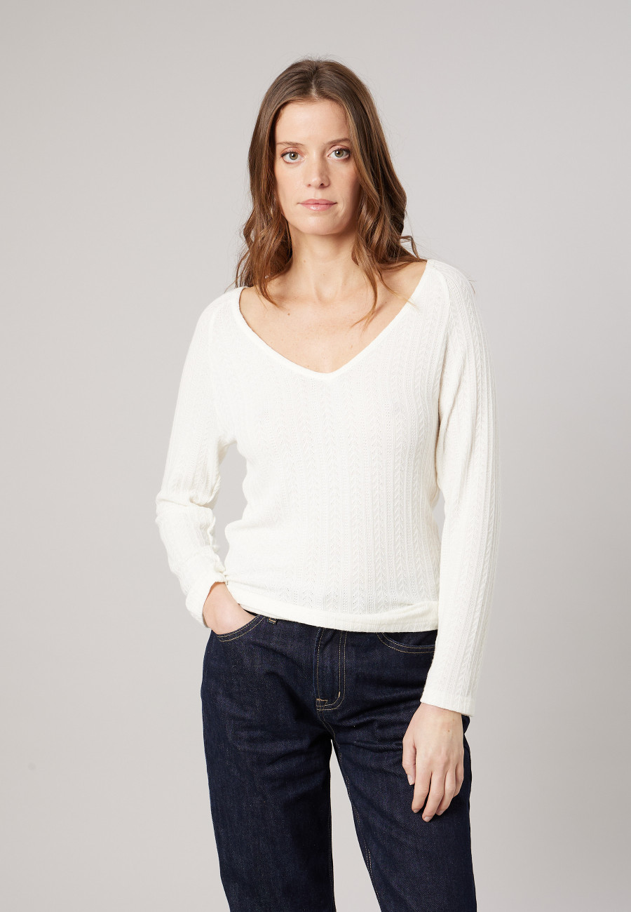 T-shirt TAIFFY Cream femme-1