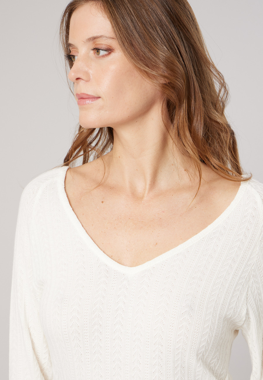 T-shirt TAIFFY Cream femme-3