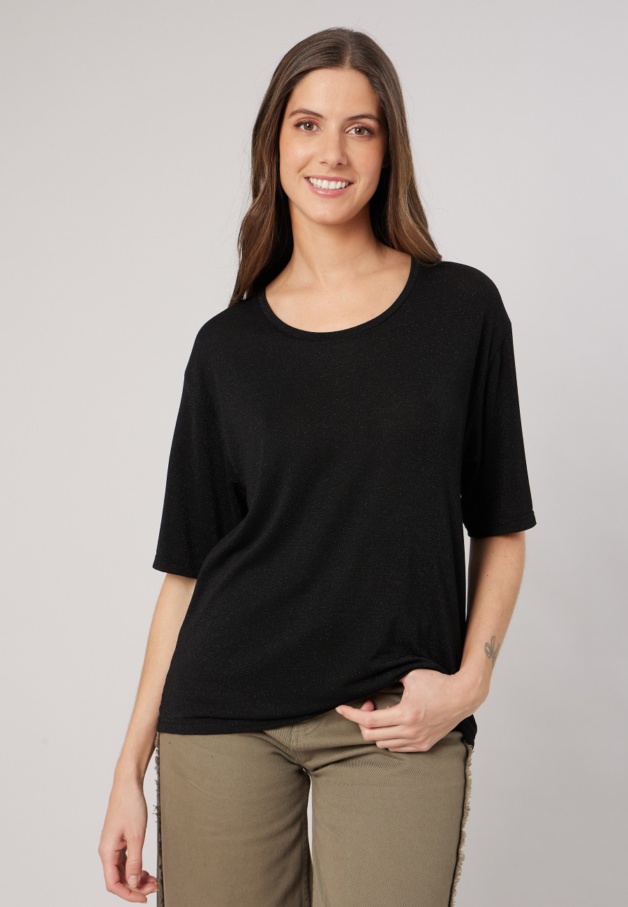 T-shirt ANGELINE Black femme-1