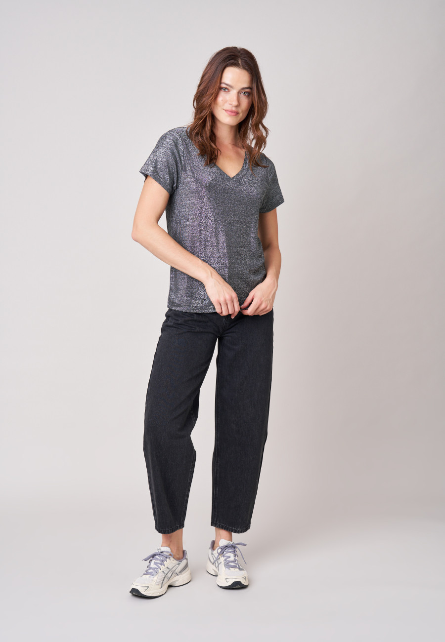 GLORY T-shirt Silver women-2